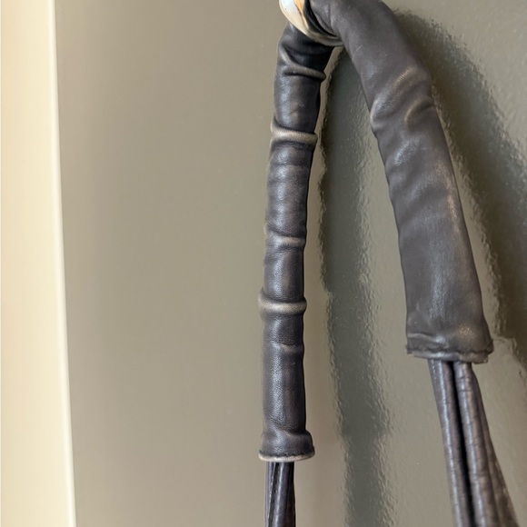 Henry’s Original Leather navy vintage bucket good embellish GVC leather bag Bag - Picture 2 of 15